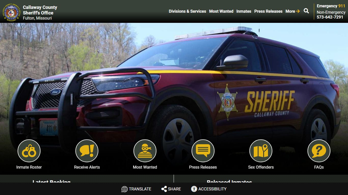 Callaway County Sheriff's Office, Missouri